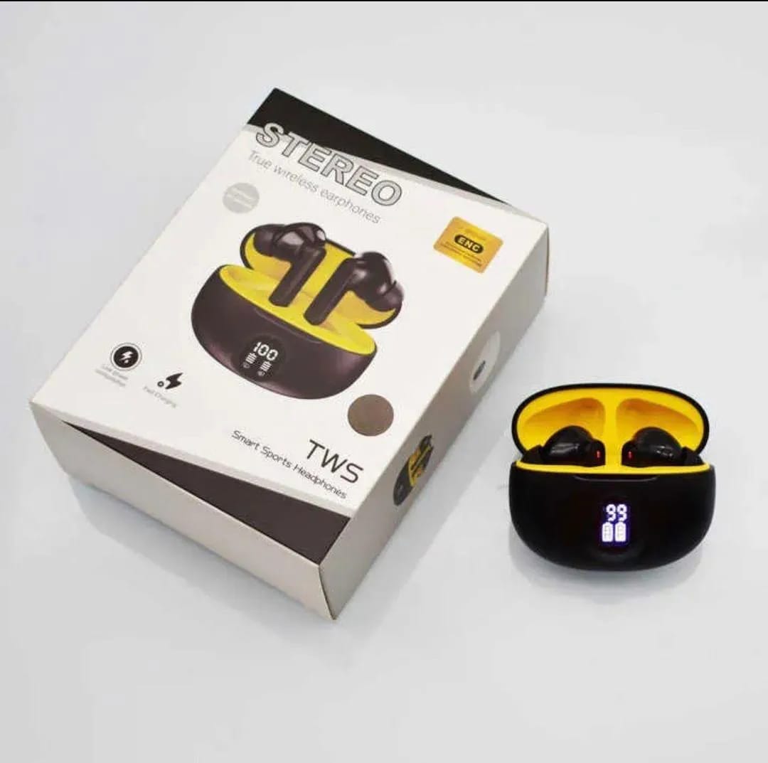 Stereo TWS Wireless Earbuds - Bluetooth 5.3 Headphones with Deep Bass & HD Mic