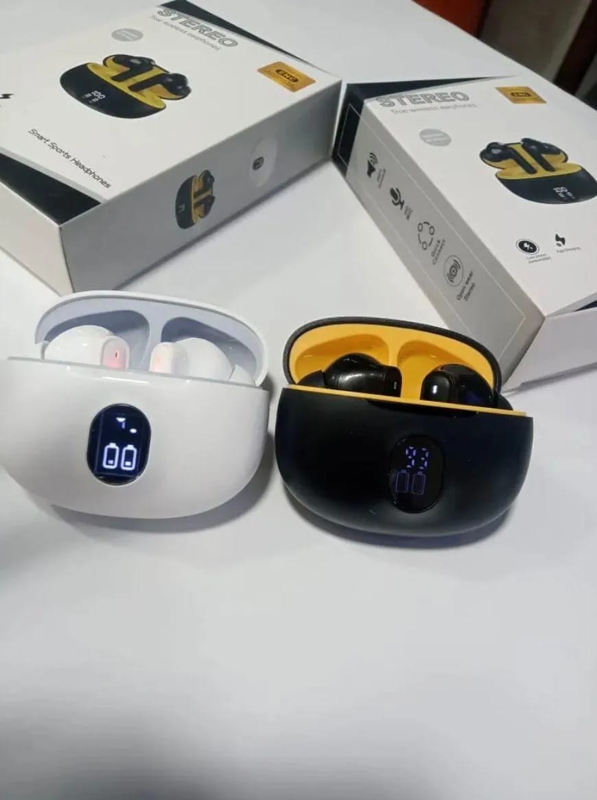 Stereo TWS Wireless Earbuds - Bluetooth 5.3 Headphones with Deep Bass & HD Mic