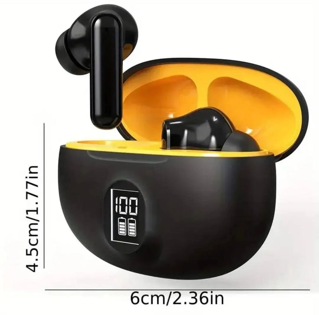 Stereo TWS Wireless Earbuds - Bluetooth 5.3 Headphones with Deep Bass & HD Mic